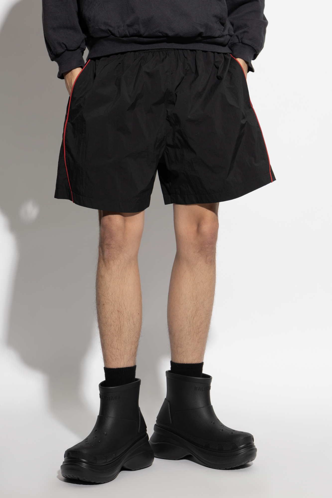 Balenciaga Shorts with embroidered logo | Men's Clothing